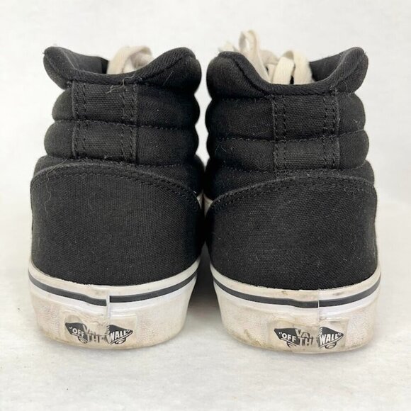 Vans Off The Wall Sneakers Black White High Top Old School Skate Shoes 7.5 - Picture 5 of 7